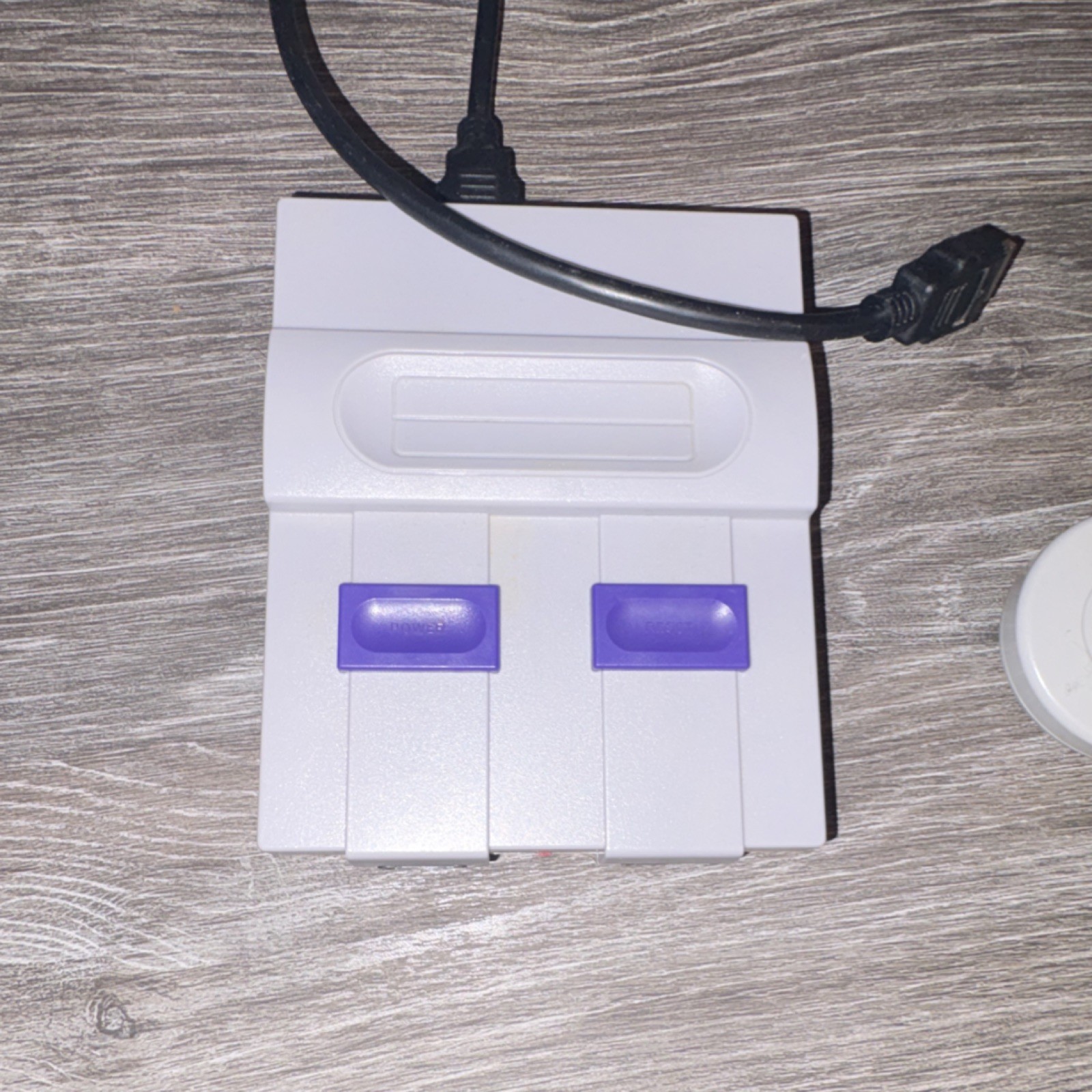 Nintendo SNES Super Nintendo Console Gray Purple with Controllers