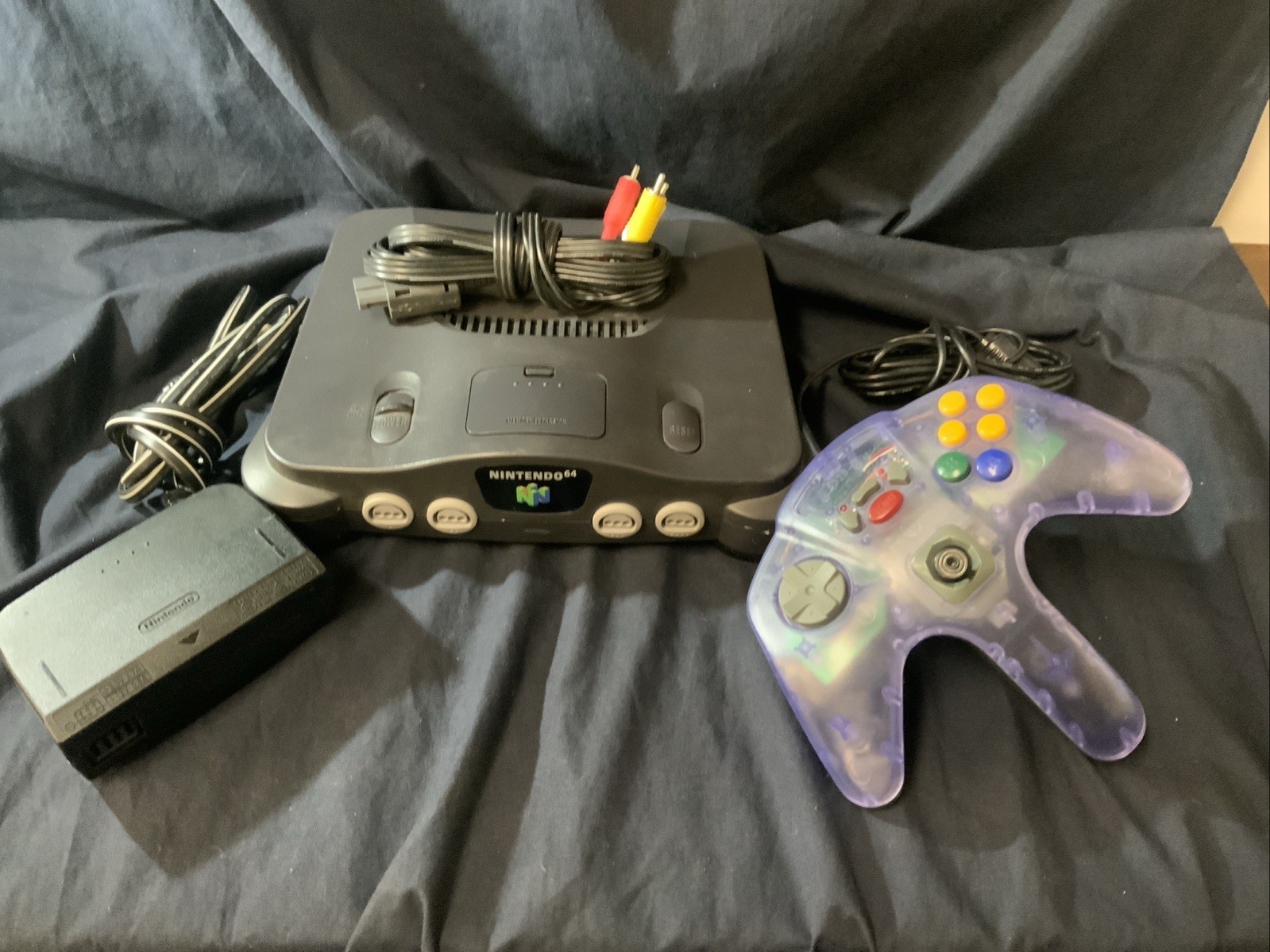 Nintendo 64 N64 OEM Console & Controller Cleaned Tested Works
