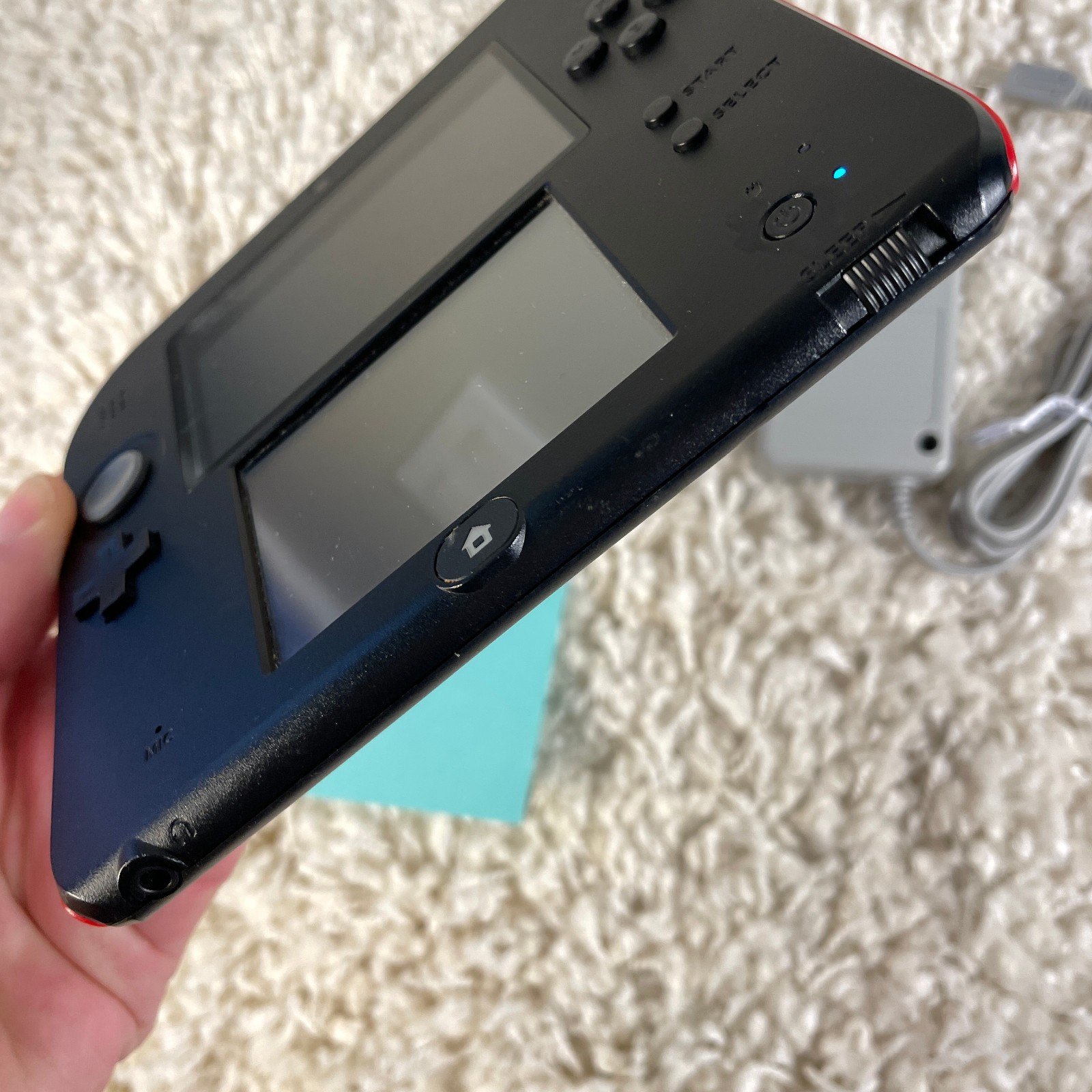 Nintendo 2DS Red Black Handheld Console System FTR-001 Tested