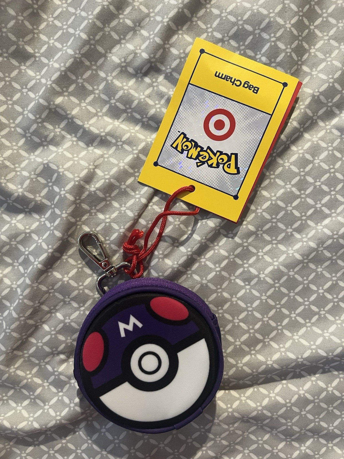 NEW Pokemon Target Master Ball Bag Charm 30th Anniversary pokeball nintendo poke