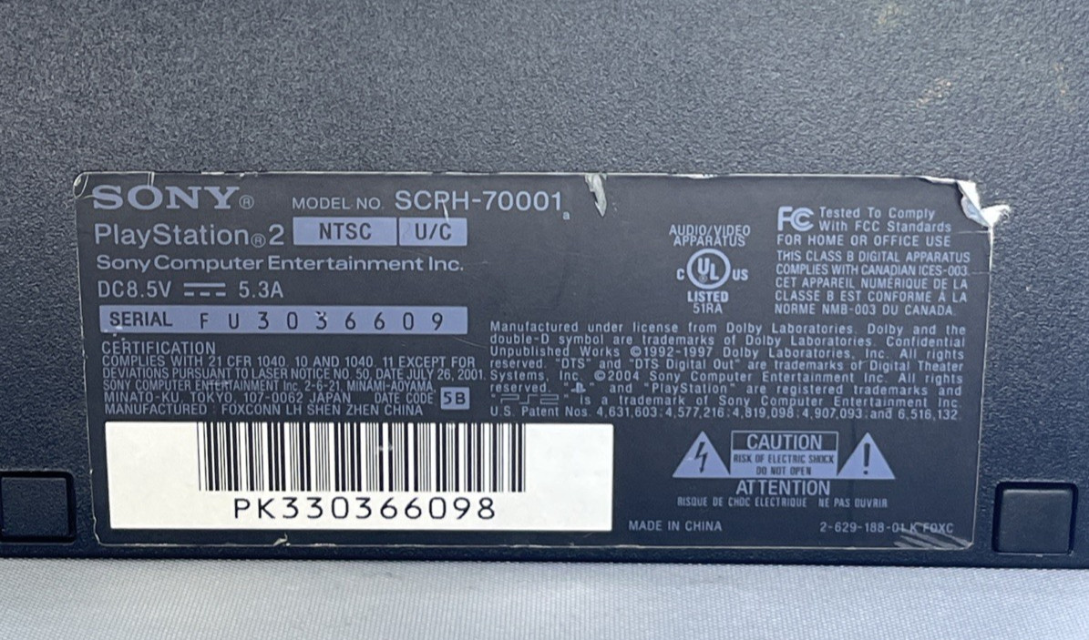 🔥TESTED Sony PlayStation 2 PS2 Slim SCPH-75001 Console System OEM + BUNDLE FMCB