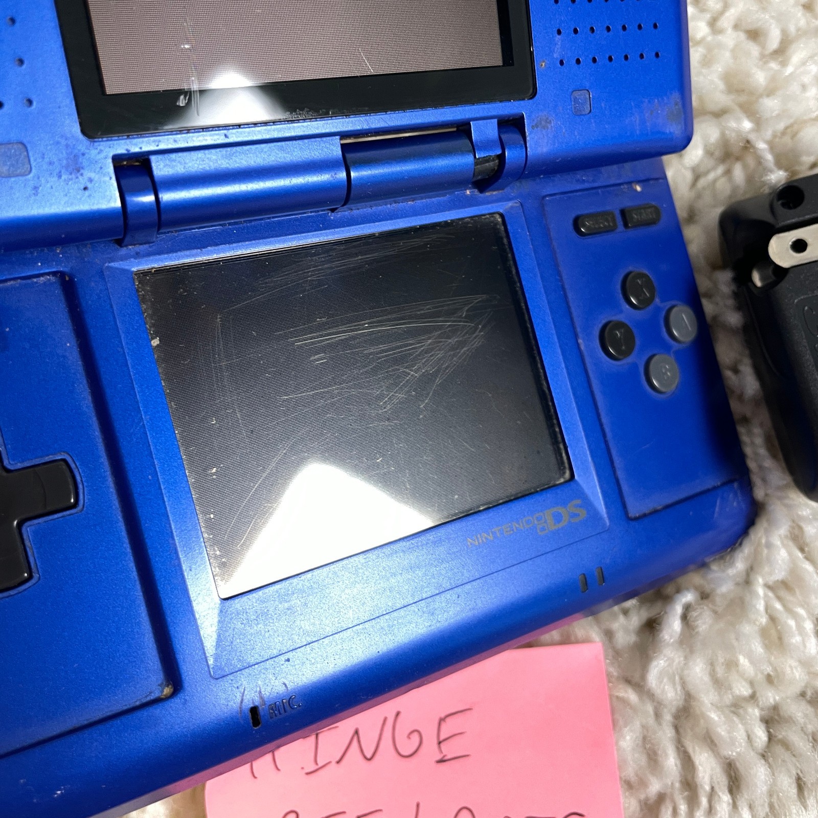 Nintendo DS Original NTR-001 Cobalt Blue Handheld Console System READ