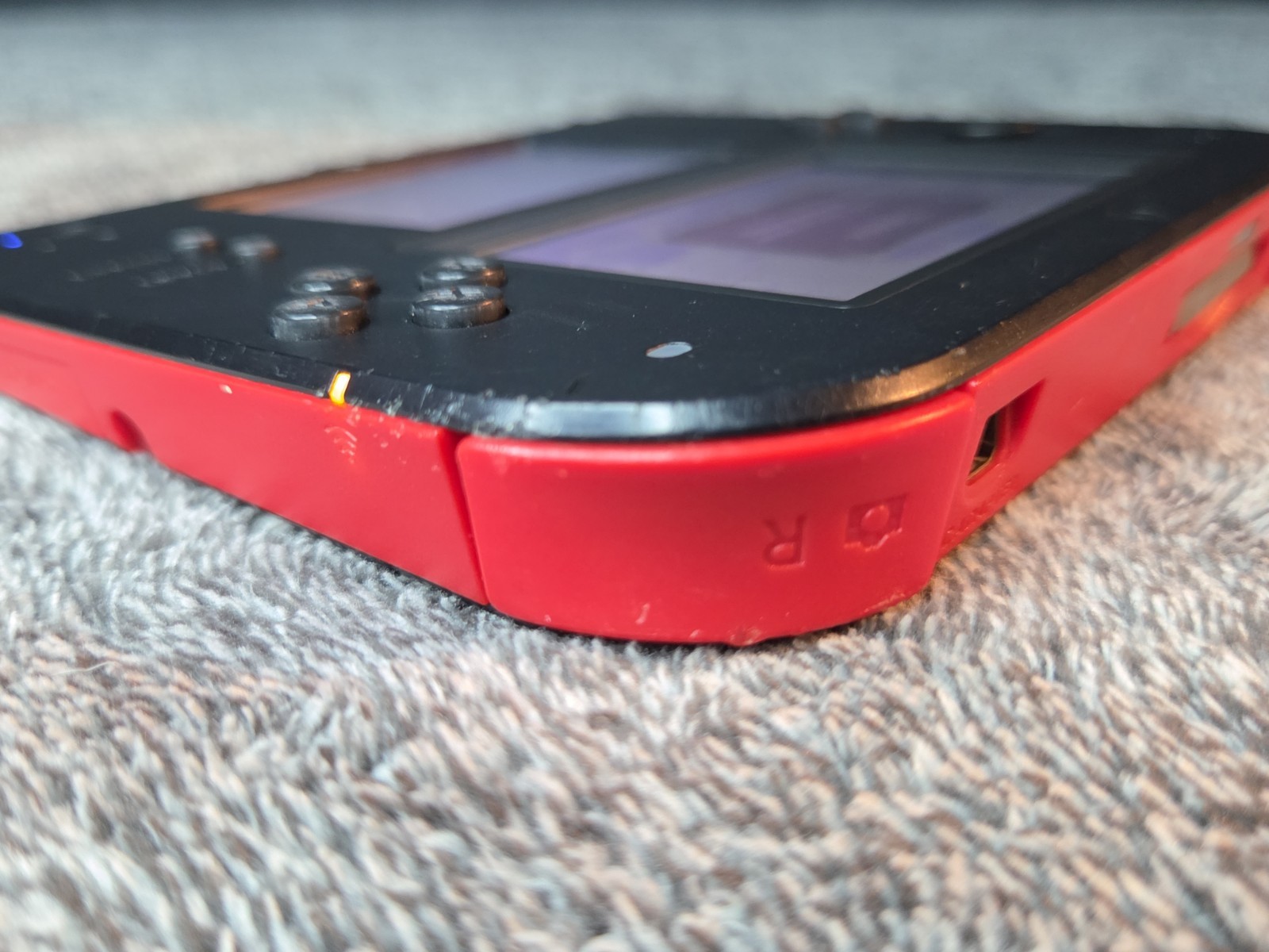 Nintendo 2DS Black & Crimson Red System Tested And Working Console Only