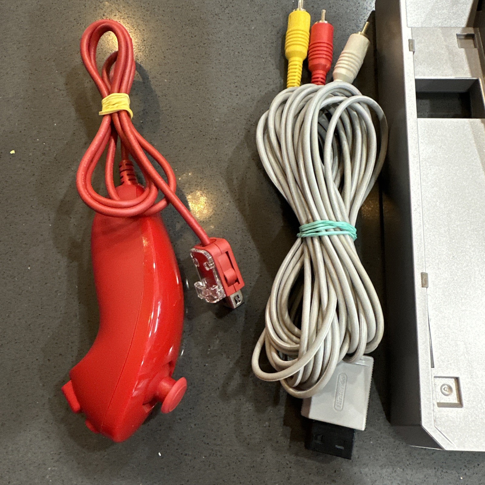 Nintendo Wii Red 25th Anniv Ed. RVL-001 Console, power supply, ac and nunchuck