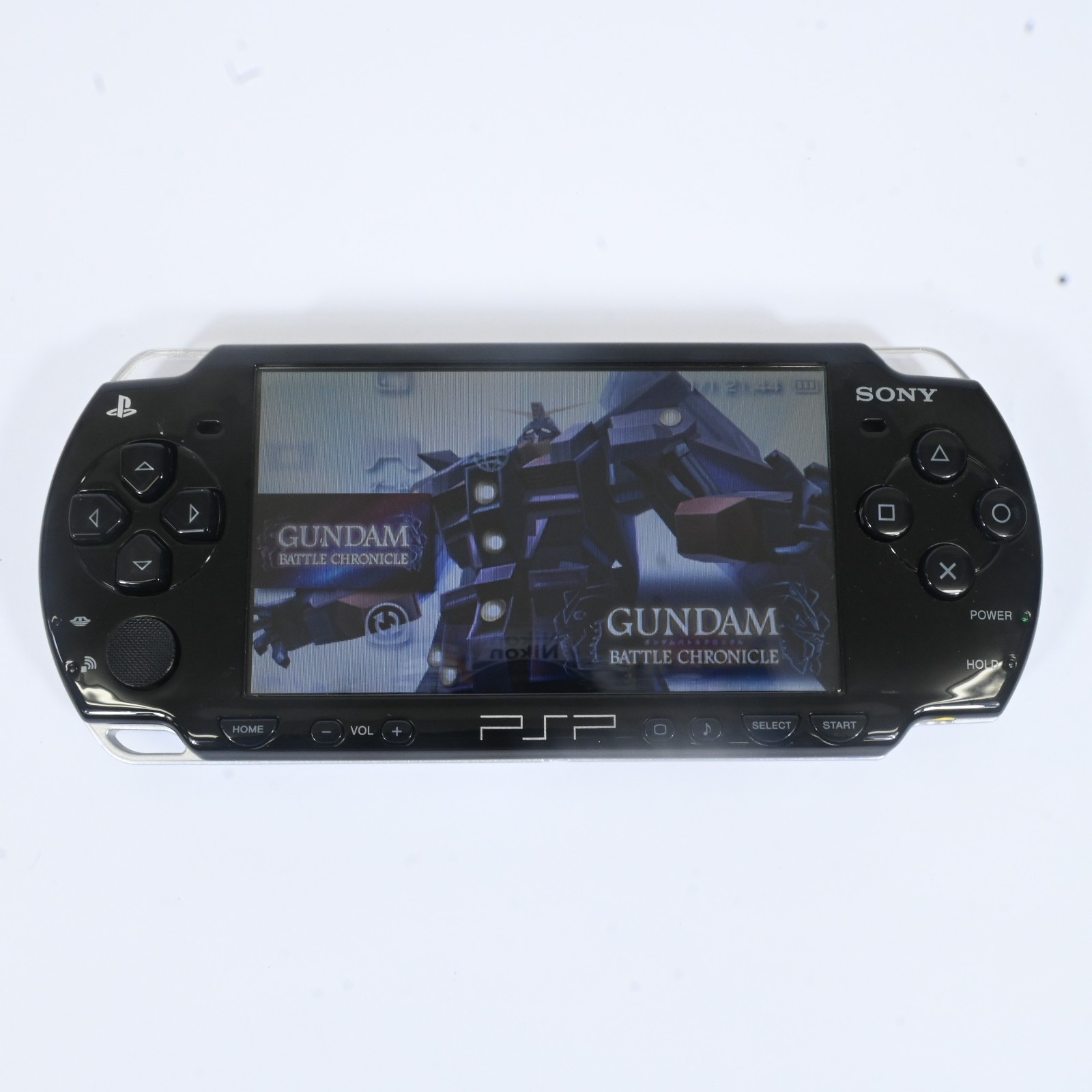 Sony PSP 2000 Piano Black Console Boxed Tested w/ Gundam Battle Chronicle Japan