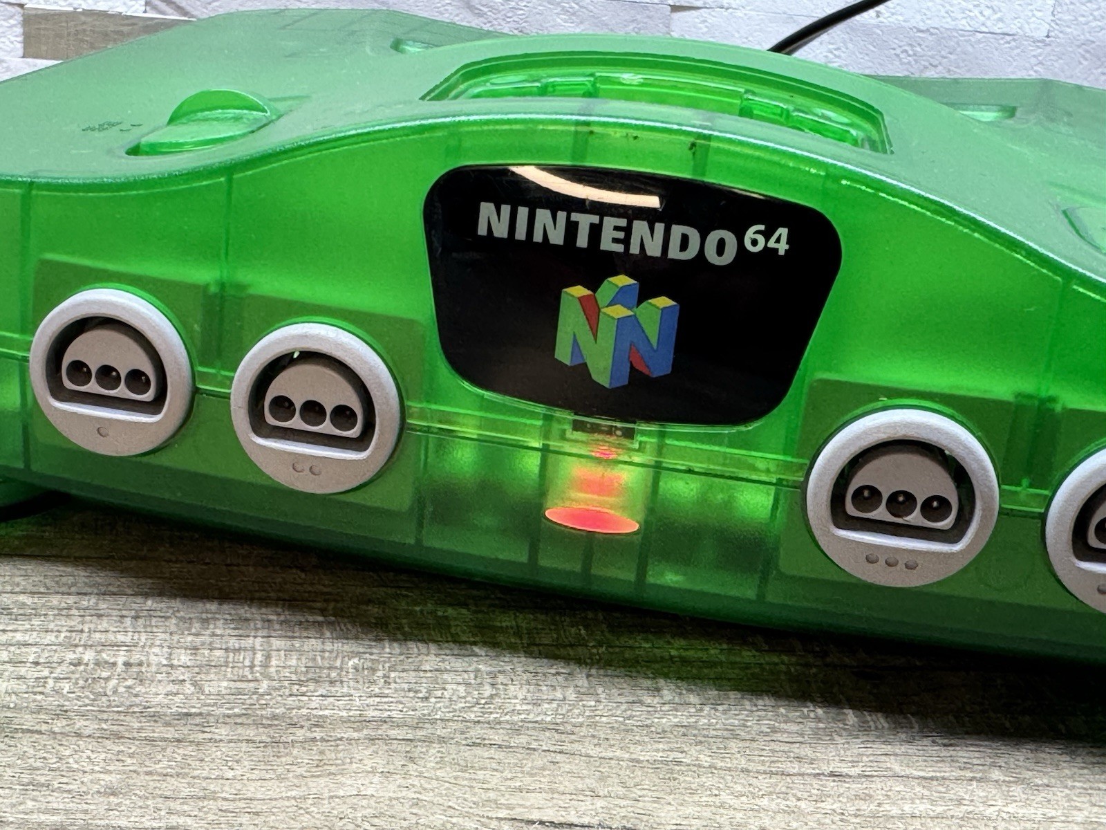Nintendo 64 Console Only Jungle Green No Expansion Pack -UNTESTED Powers On