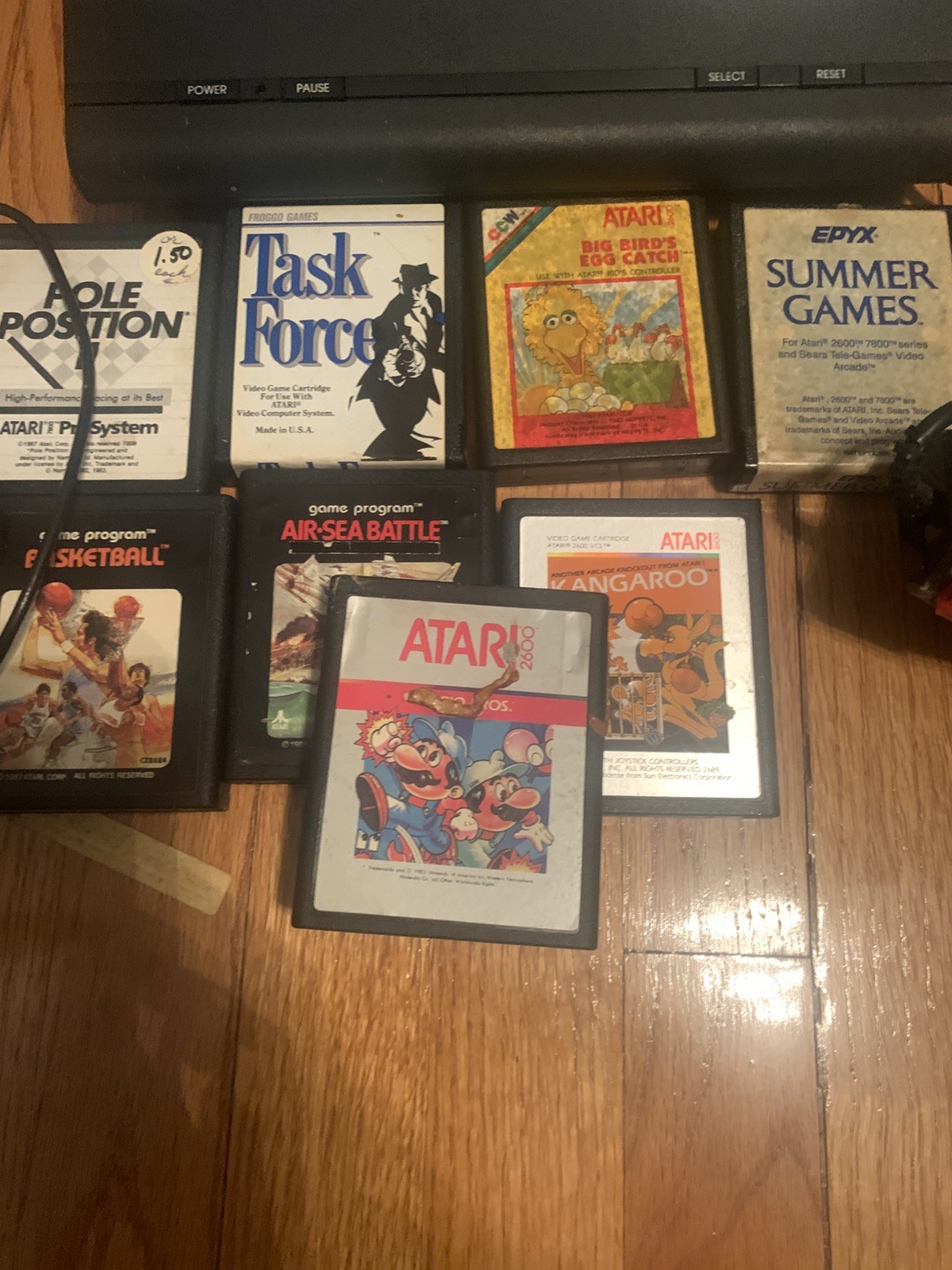 Atari 7800 ProSystem Vintage Video Game UNTESTED Console /Lot games controller