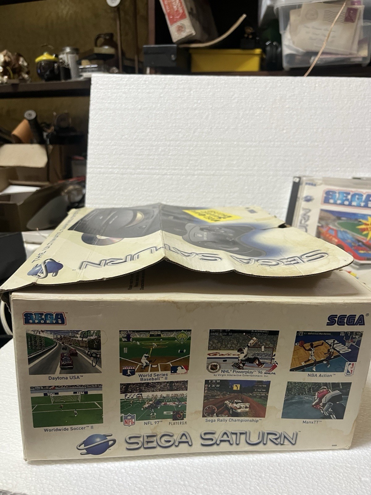 sega saturn mk-80000a lot games Controllers Original box Manual & Papers Working