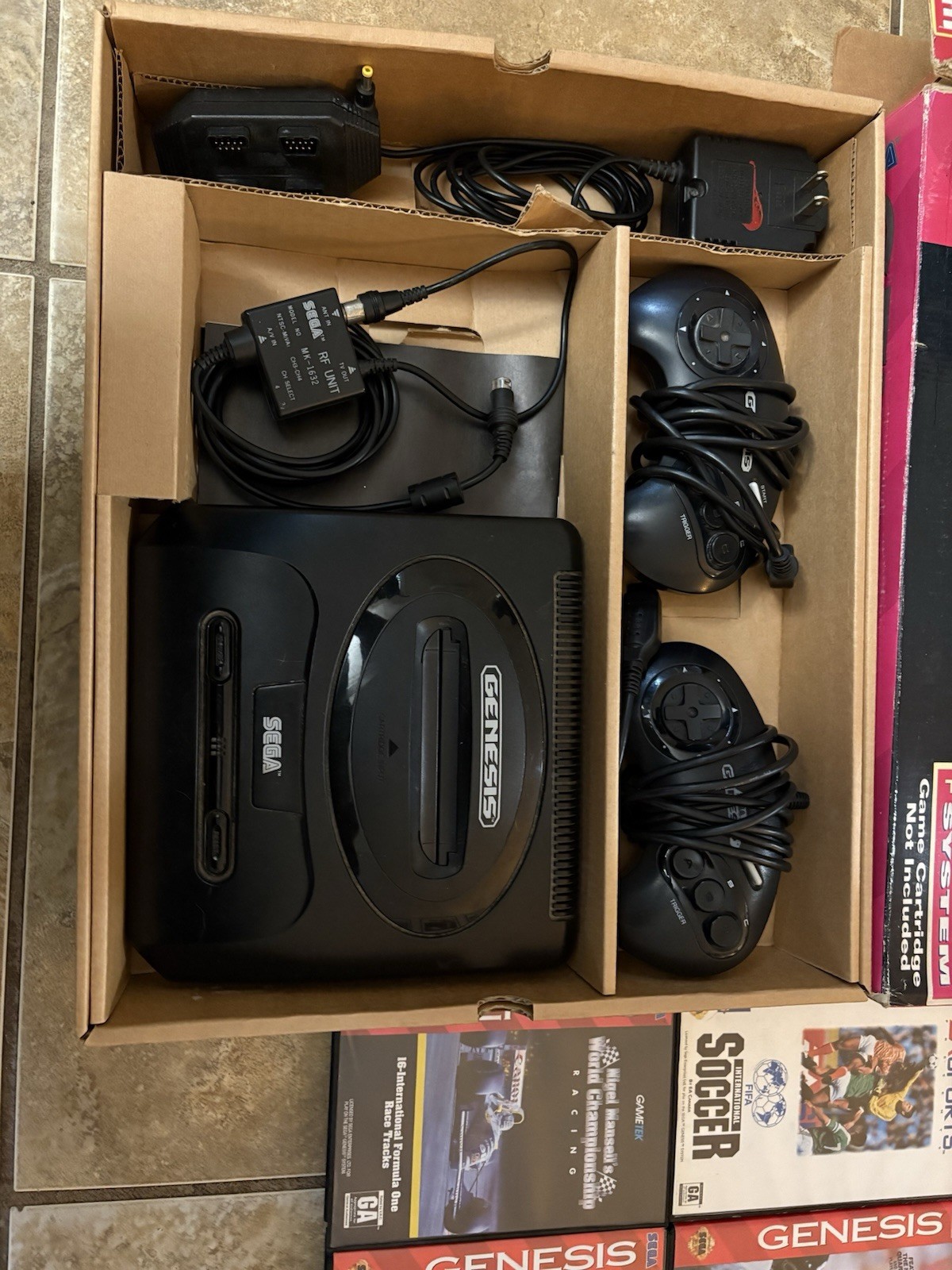 sega genesis the core system cib With 9 Games And Extras Bundle LOT