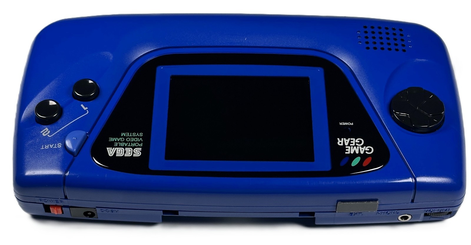❤️ SEGA Game Gear BLUE Console RECAPPED w CERAMIC SMD Caps, Glass Lens, Game