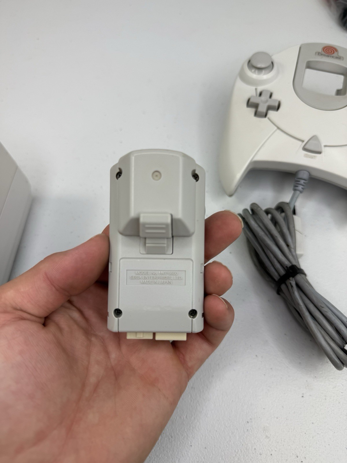 Sega Dreamcast Console – White w/ Controller & Cords! HKT-3020 Tested & Works