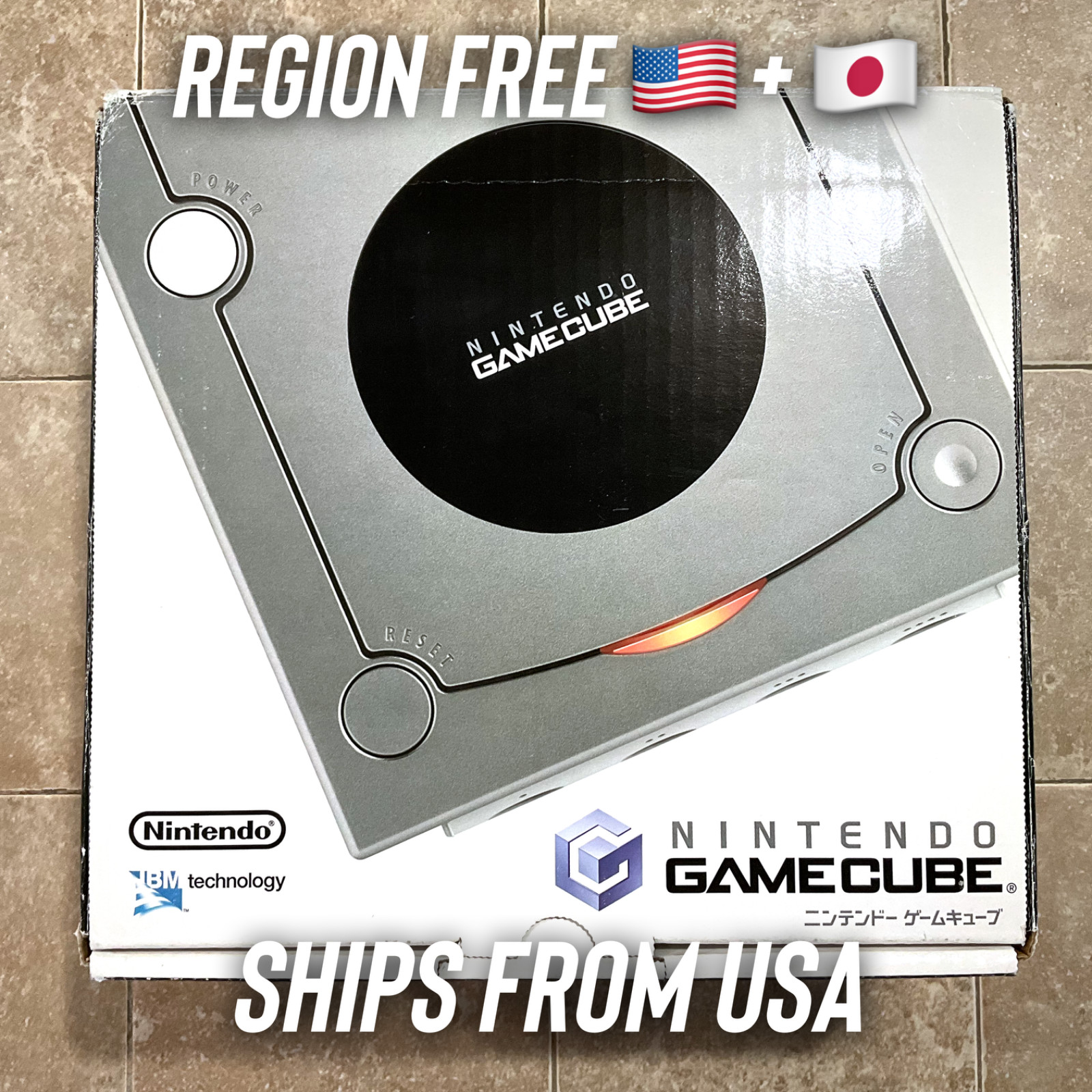 MINTY Nintendo Gamecube Platinum Console NIB DOL-001 CIB System RARE – JPN / USA