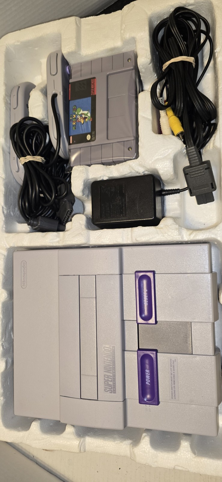 Super Nintendo SNES Console Super Set in Box Mario All-Stars Bonus