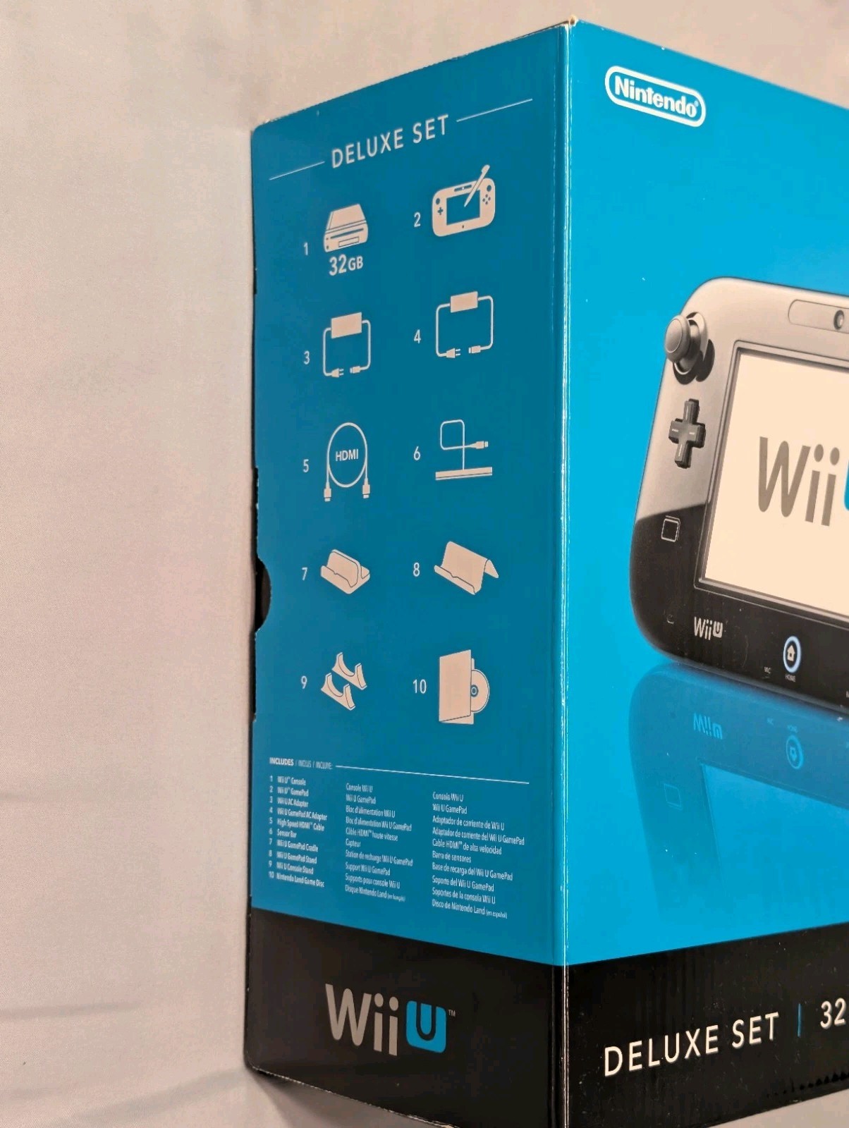 Nintendo Wii U Console + New Super Mario Bros Wii U 32GB Deluxe Set Black HDMI