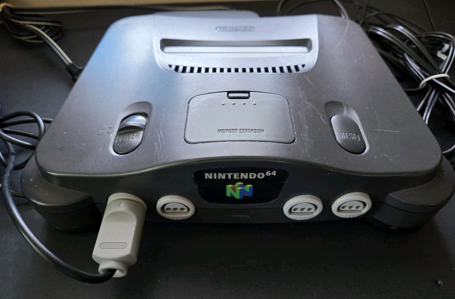 Nintendo 64 NUS-001 (USA) Console For Parts/Repair-Powers On, Cords & Controller