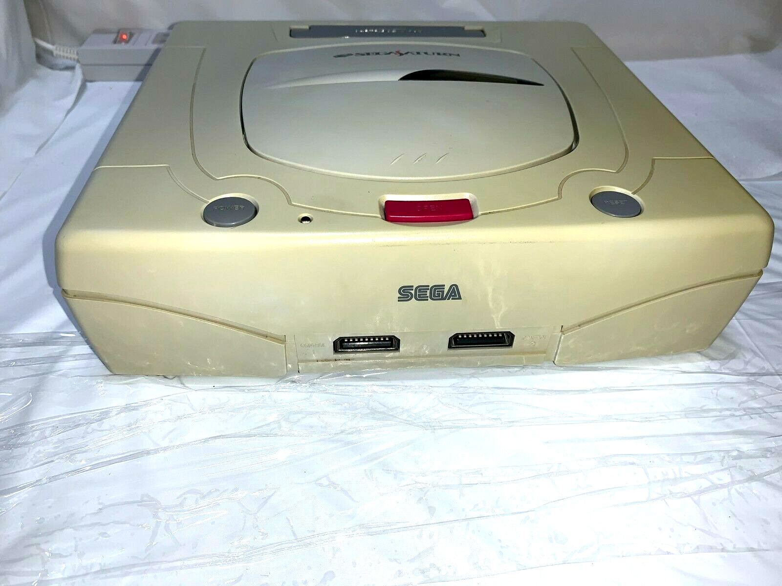 Sega Saturn WHITE Console Tested System HST-3220 JAPAN «NTSC-J» clean up inside