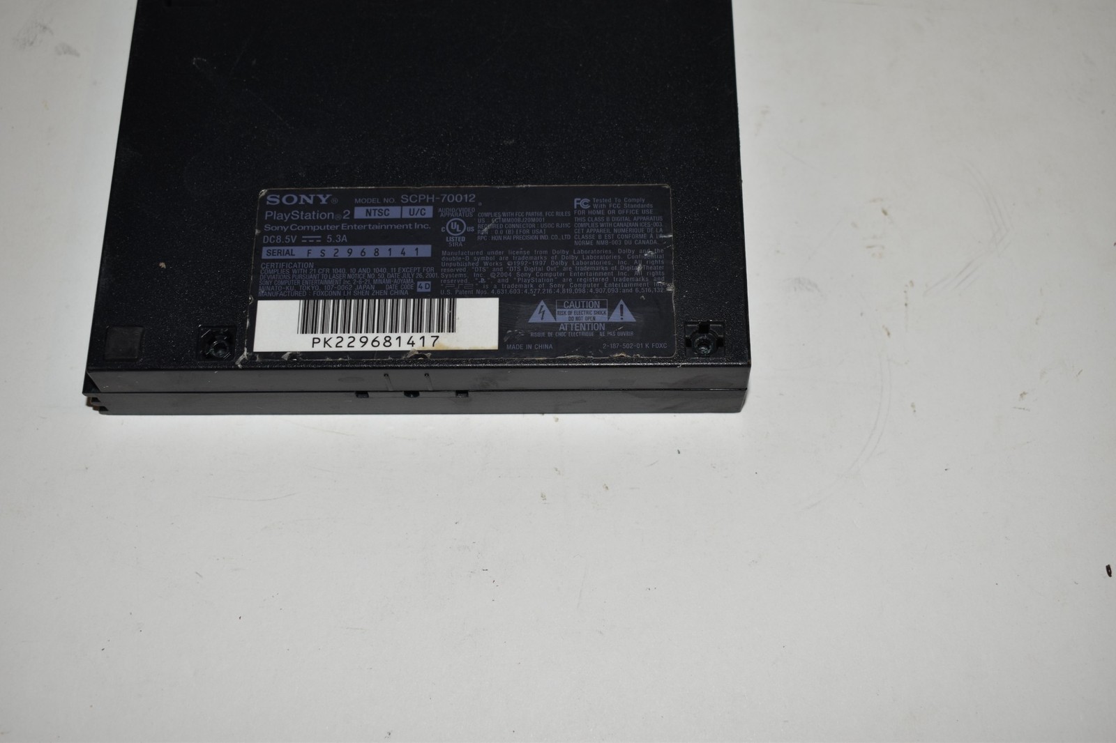 SONY PLAYSTATION 2 MODEL SCPH-70012 – CASING ONLY (SPM33)