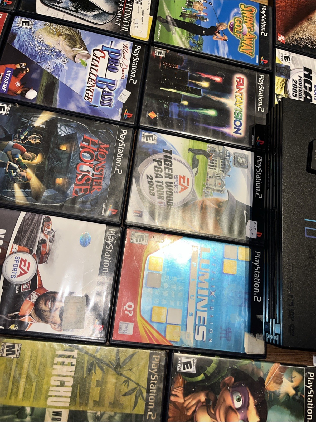 Sony PlayStation 2 PS2 Fat SCPH-35001 Console Bundle 22 Games Tested & Working