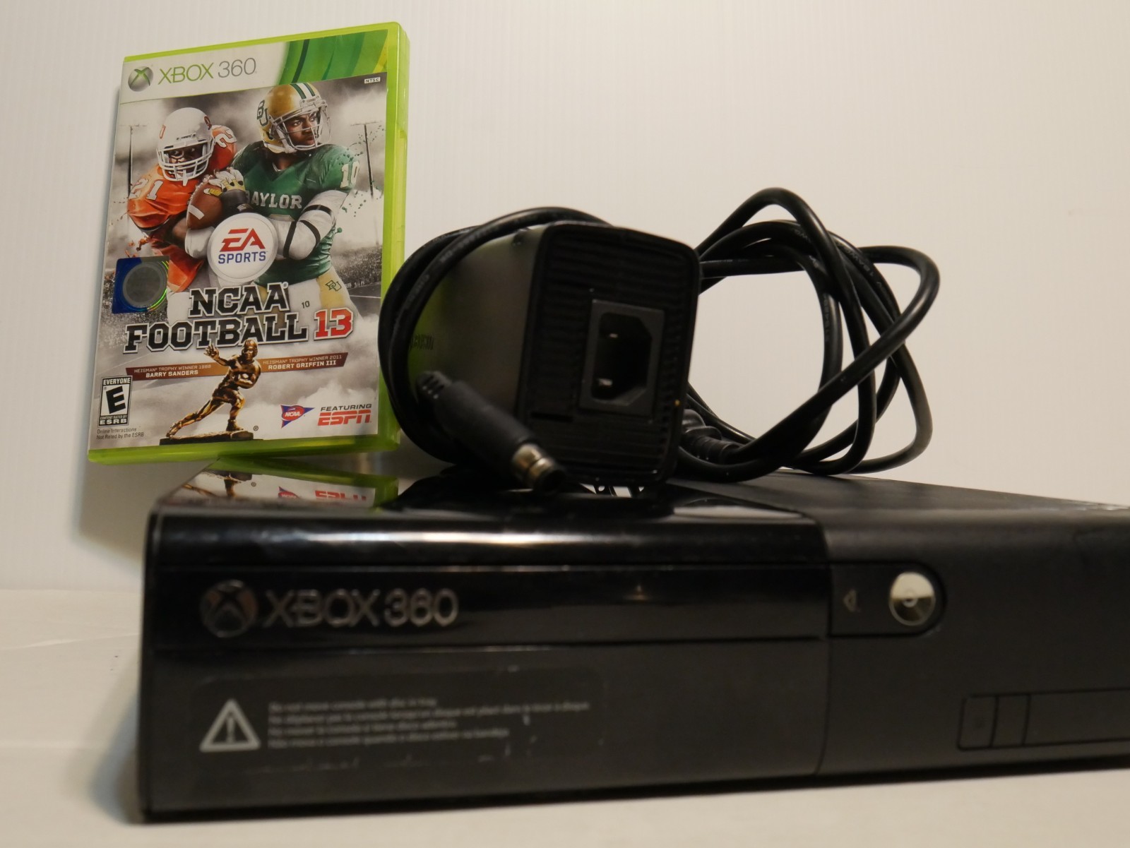 Microsoft Xbox 360 E Black Console 4GB Wi-Fi HDMi 1080p Used,Good Scratches