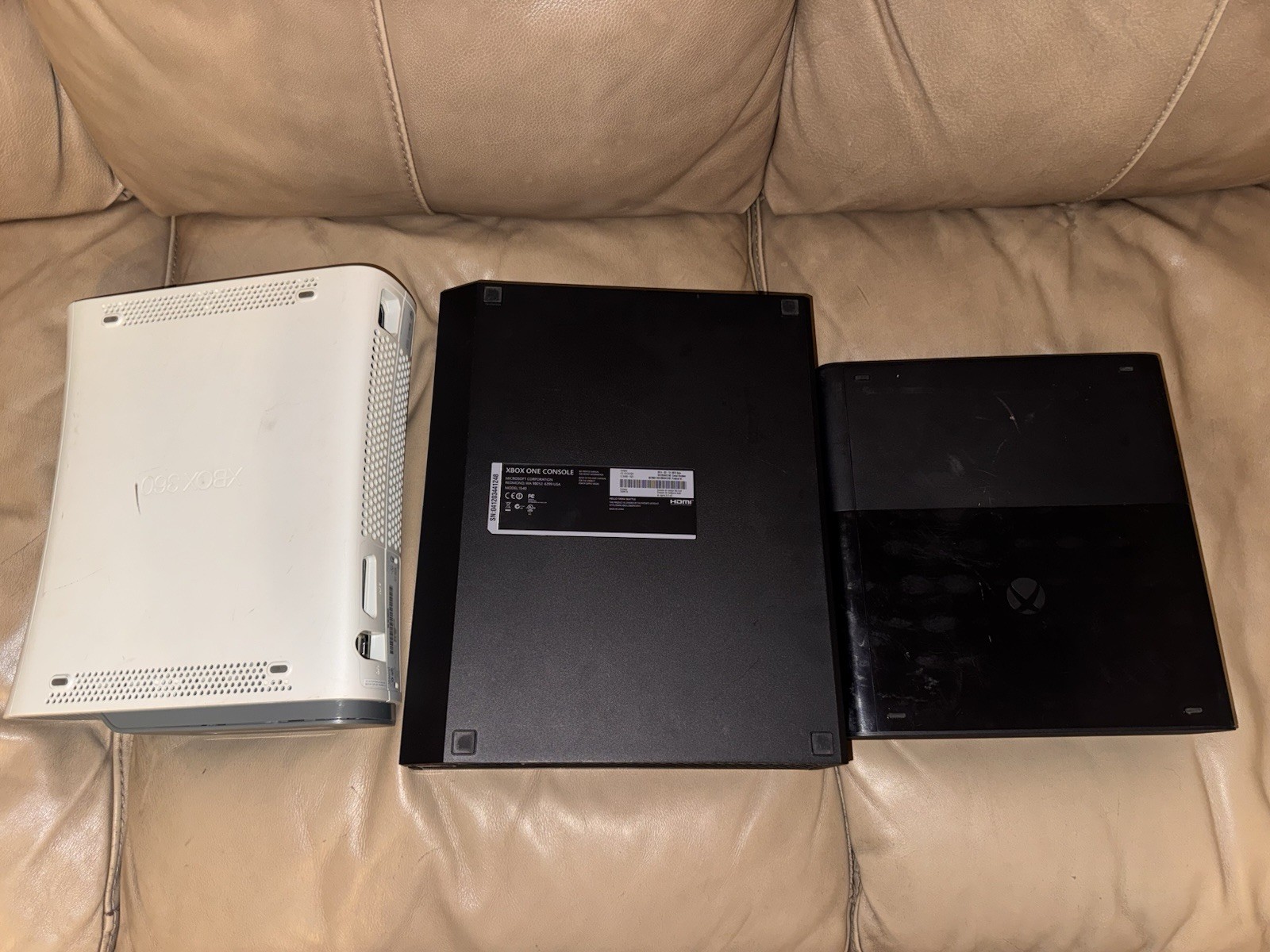 Bulk Lot x6 Xbox 360s With HDDs No Controllers Cords Or Games