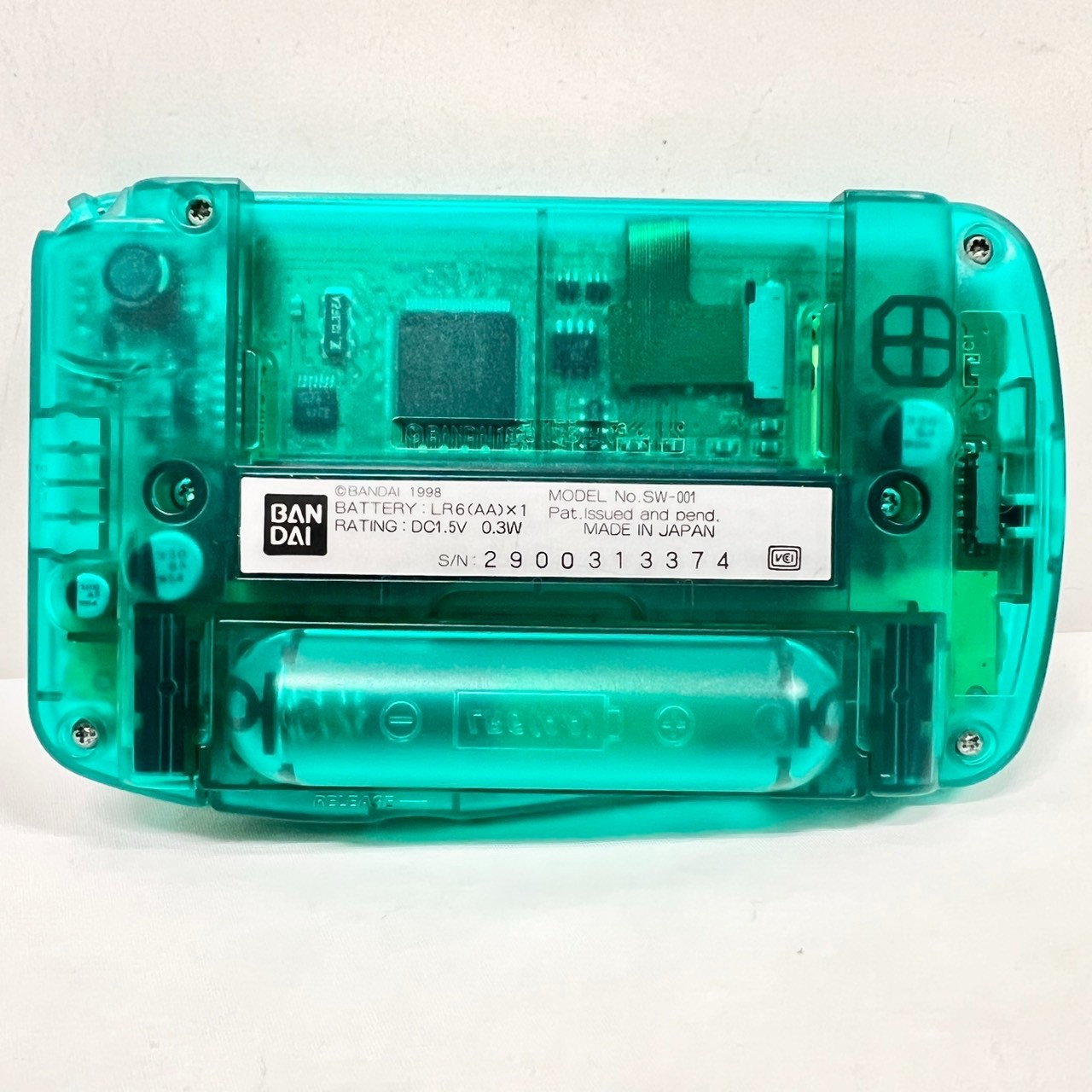 WS — Wonder Swan Console Skeleton Green — WonderSwan, Japan. 192