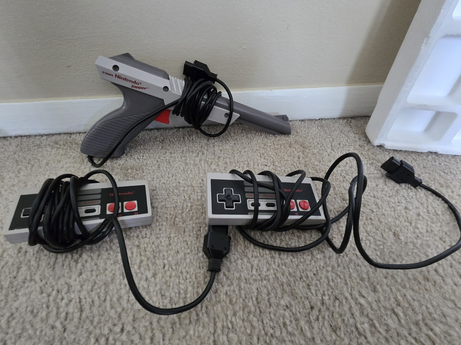 Nintendo NES Action Set Home Console Complete In Box With 6 Games, 2 Controllers