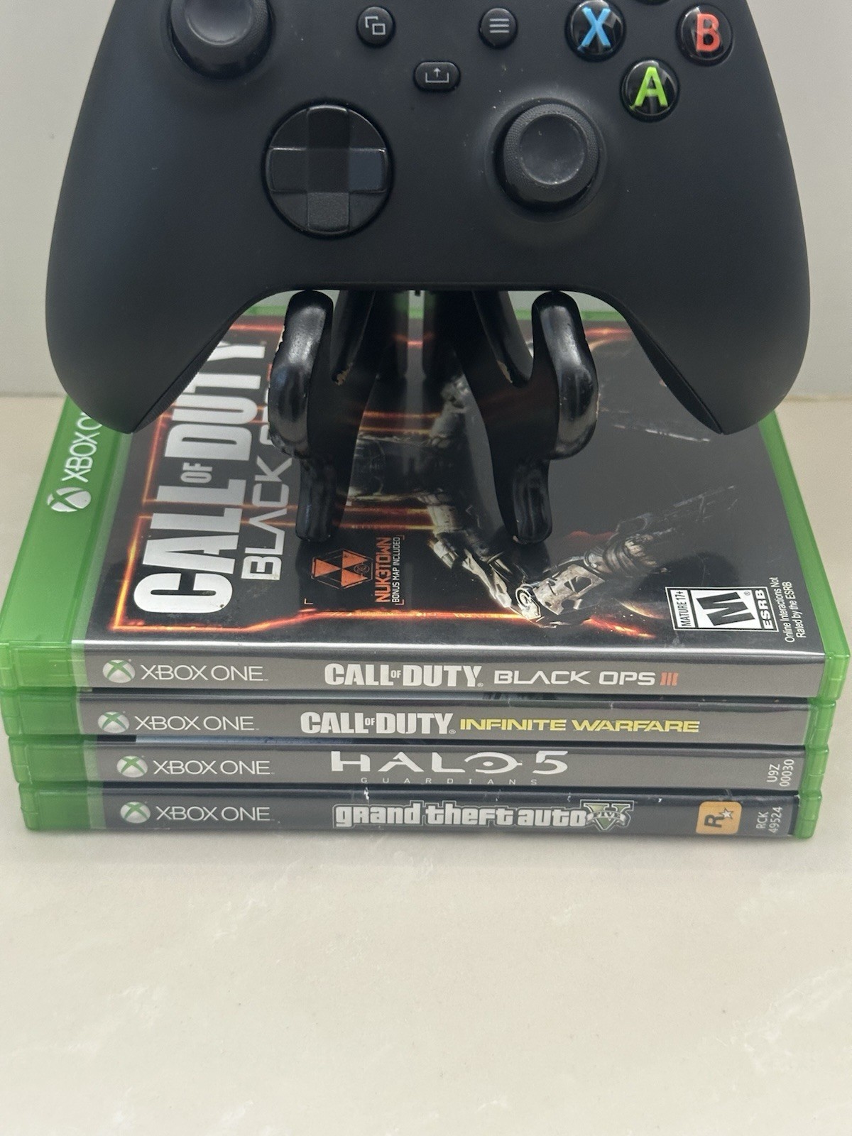 Microsoft Xbox Series X Black 1TB Disc Edition Home Console Bundle w/ 4 Games
