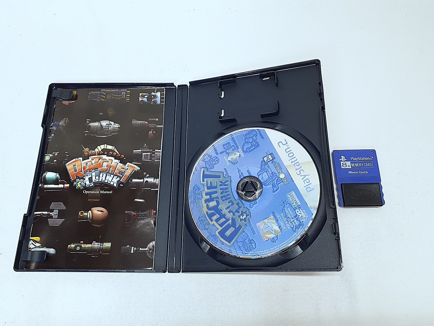 PS2 Ratchet & Clank Action Pack Console Memory set Boxed CIB NTSC-J Tested