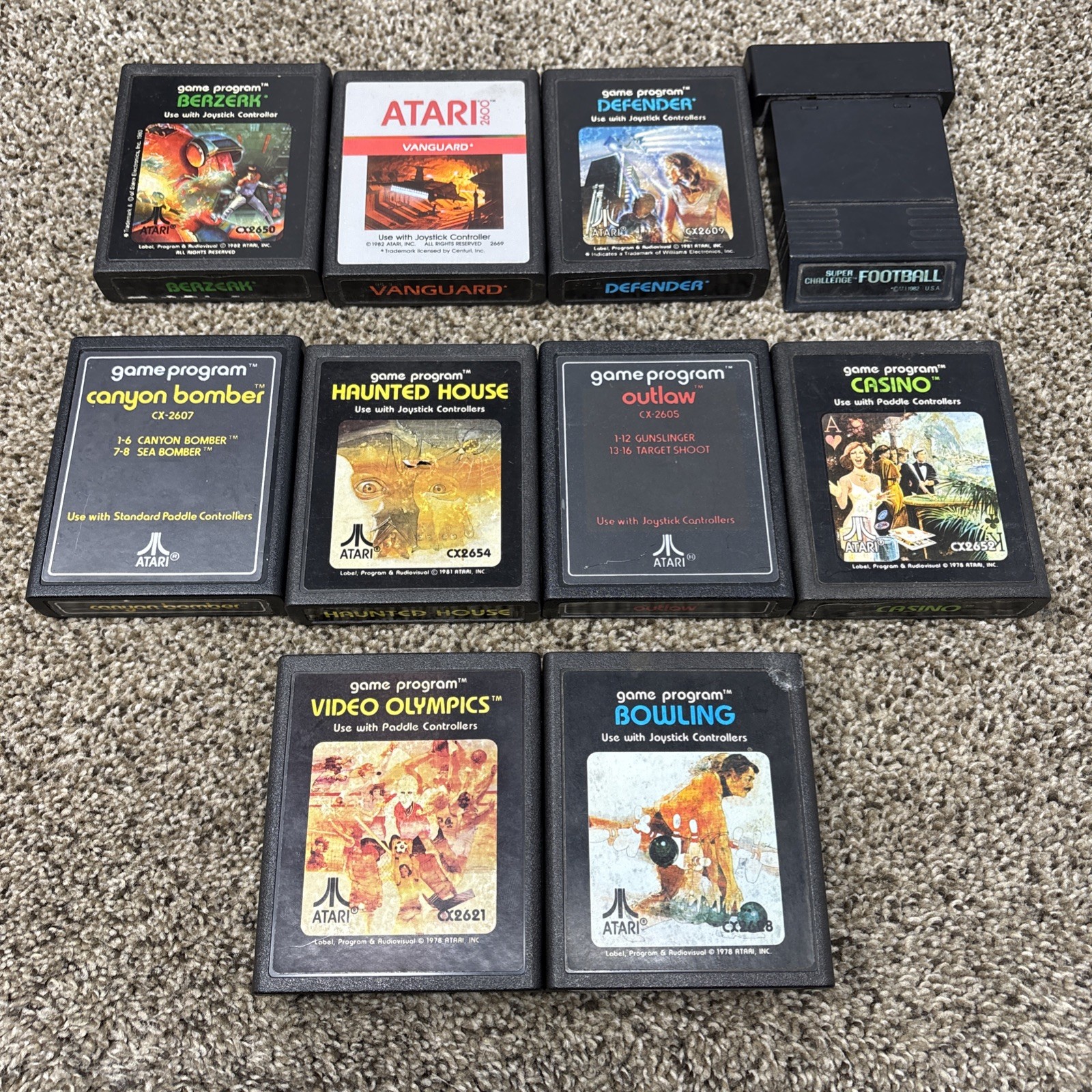 Atari 2600 System Bundle with Console, 30 Games, Joystick, Paddles, and More LOT