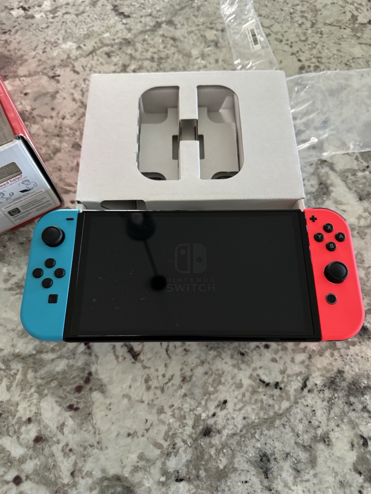 Nintendo Switch OLED Model HEG-001 Handheld Console – 64GB – Black/Neon Red/Neon