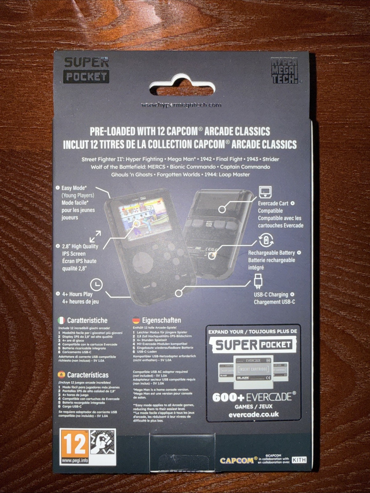 Kith x Capcom Hyper Mega Tech Super Pocket Handheld Console Street Fighter