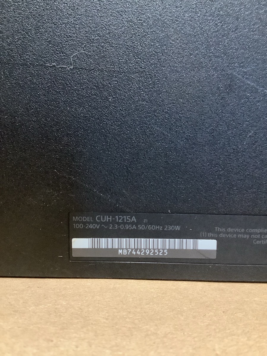 PLAYSTATION 4 GAMES SONY CUH-1215A, #MB744292525; 500GB (204507-3)