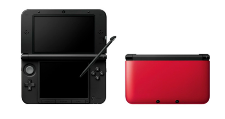 USED Japanese Nintendo 3DS XL LL RED BLACK only console SPR-S-RKAA