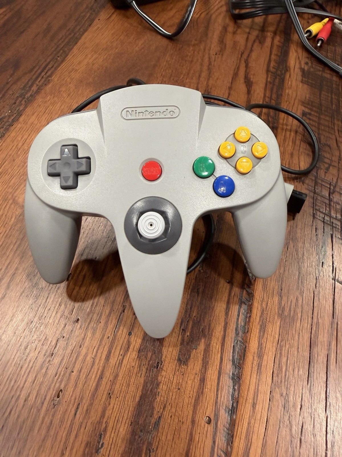 Nintendo N64 Home Console 1996 Charcoal Gray NUS-001 Controller and All Cables