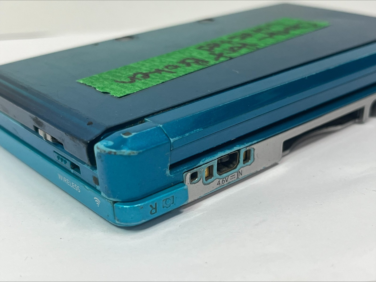 FOR PARTS! Nintendo 3DS – Aqua Blue – Charging Port Broken – UNTESTED! (B387)