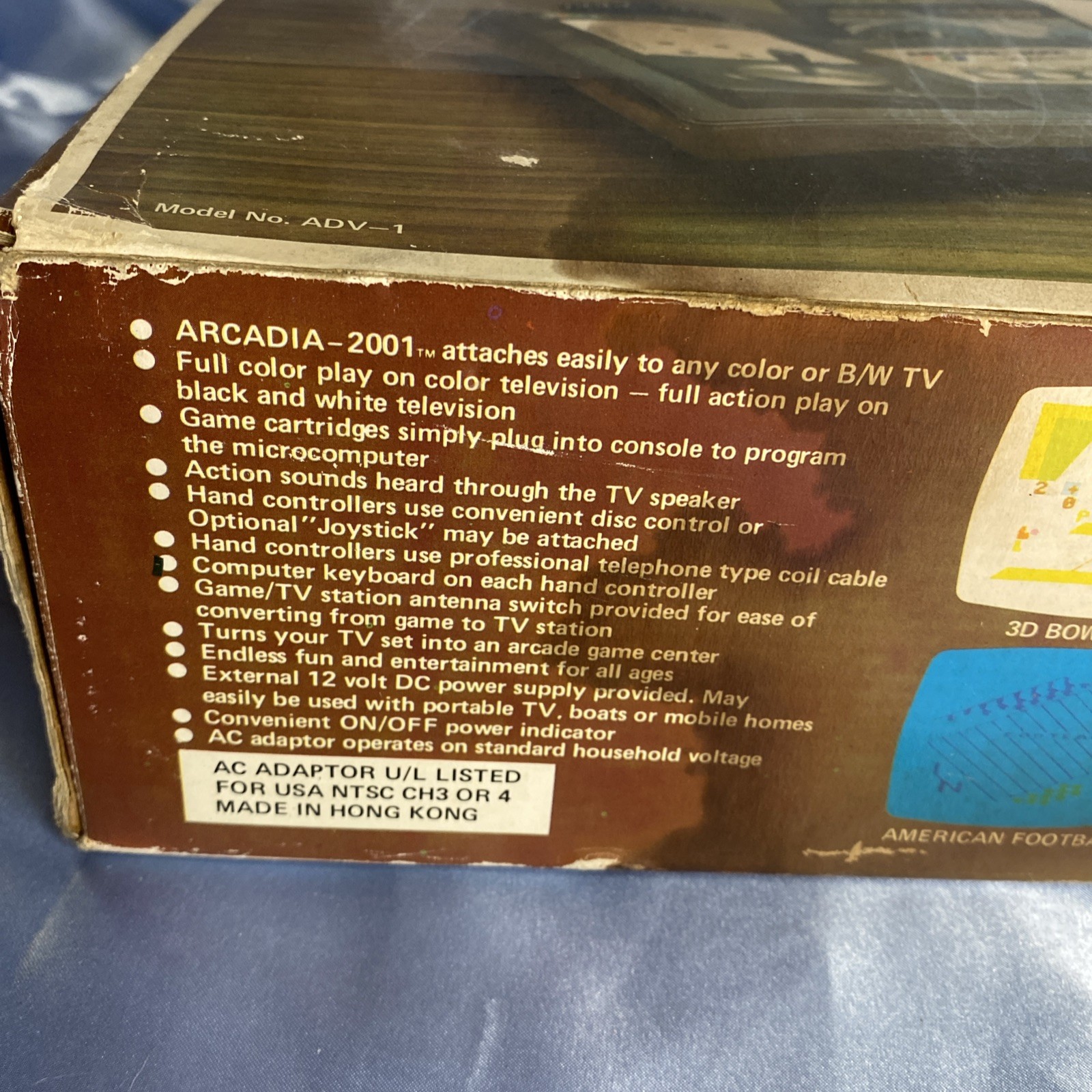 NEW 1982 EMERSON Arcadia 2001 Video Game Console System COMPLETE in Box UNUSED