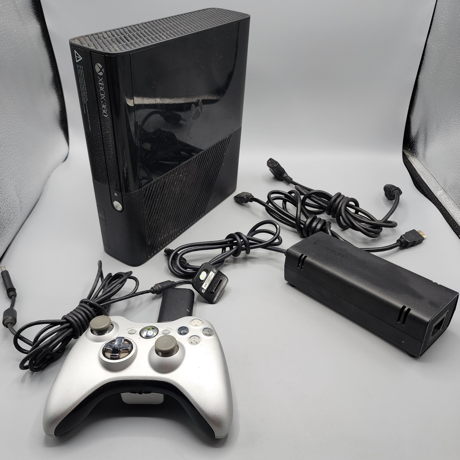 Xbox 360 E 1538 Console 500GB HDD Bundle, OEM Controller, Power, HDMI, TESTED!