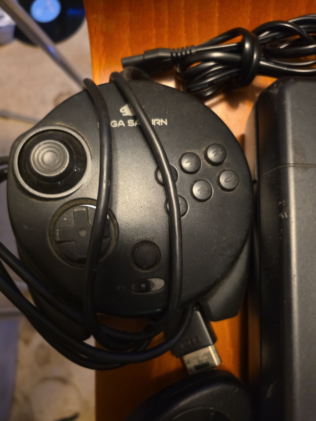 SEGA Saturn Black Console MK-80000A w/ Cables & Controllers Tested *READ*