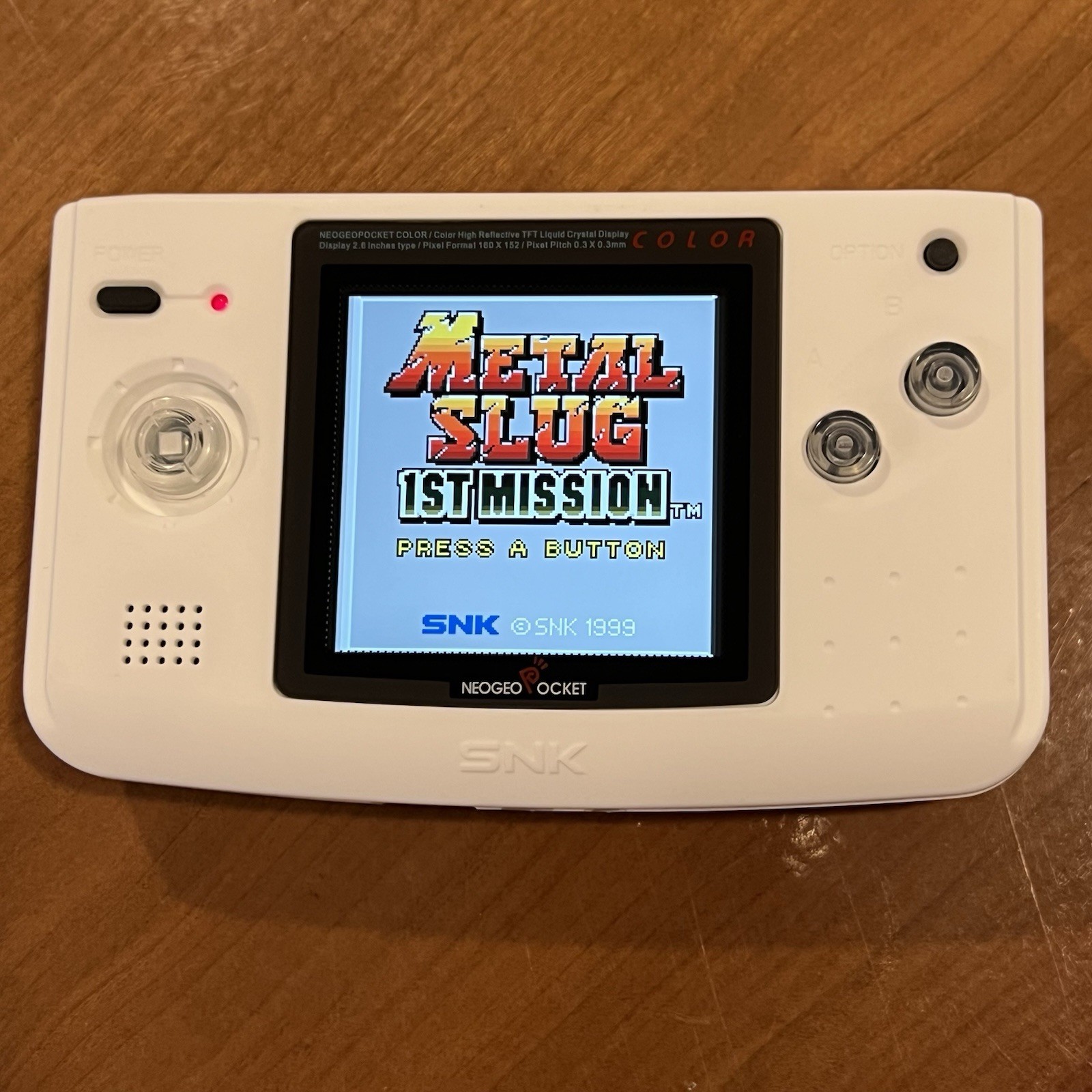 WHITE Neo Geo Pocket Color – Full Size IPS Q5 OSD (New Shell)
