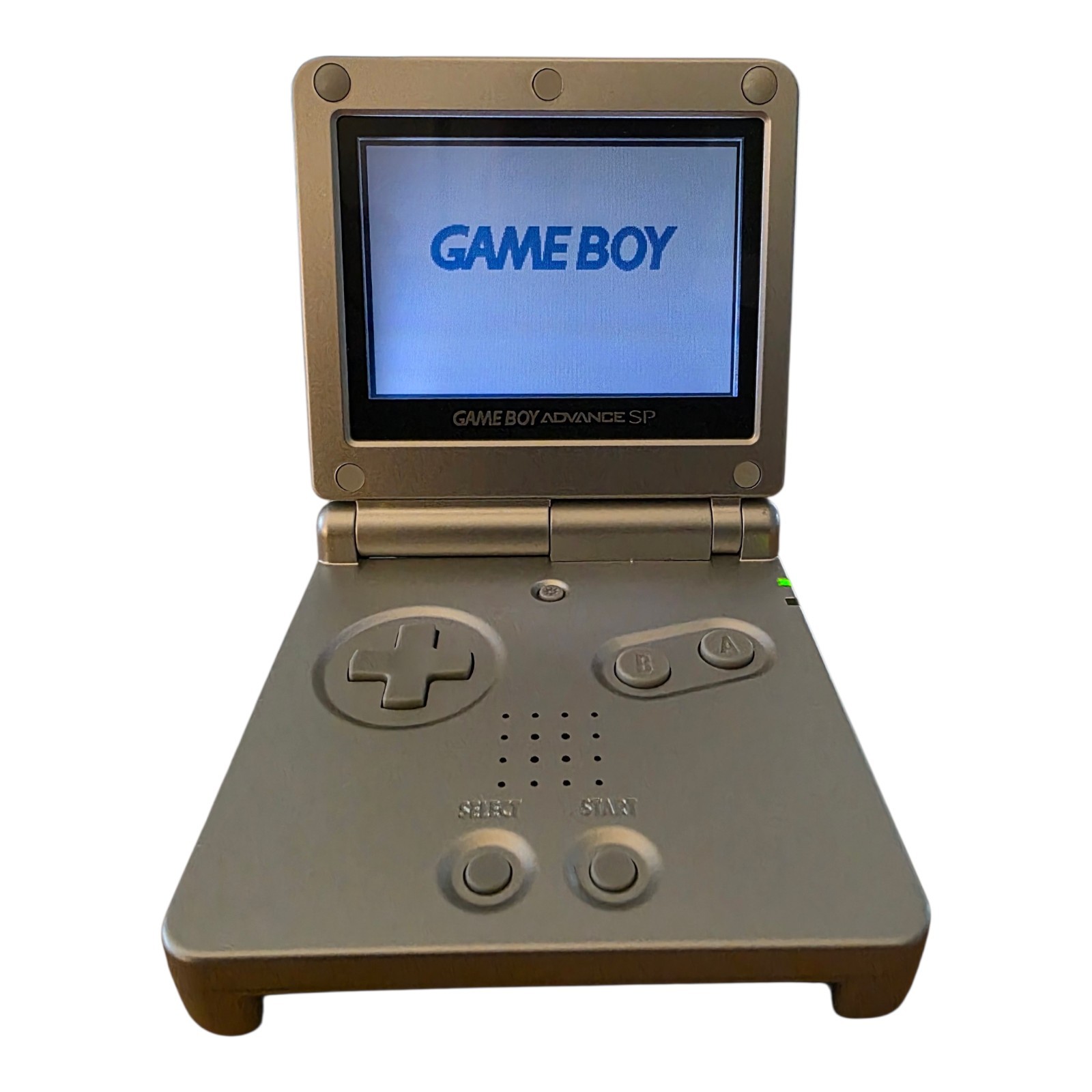 Nintendo GBA SP Handheld System – Silver – AGS-001 – with Charger *Ex. Condition