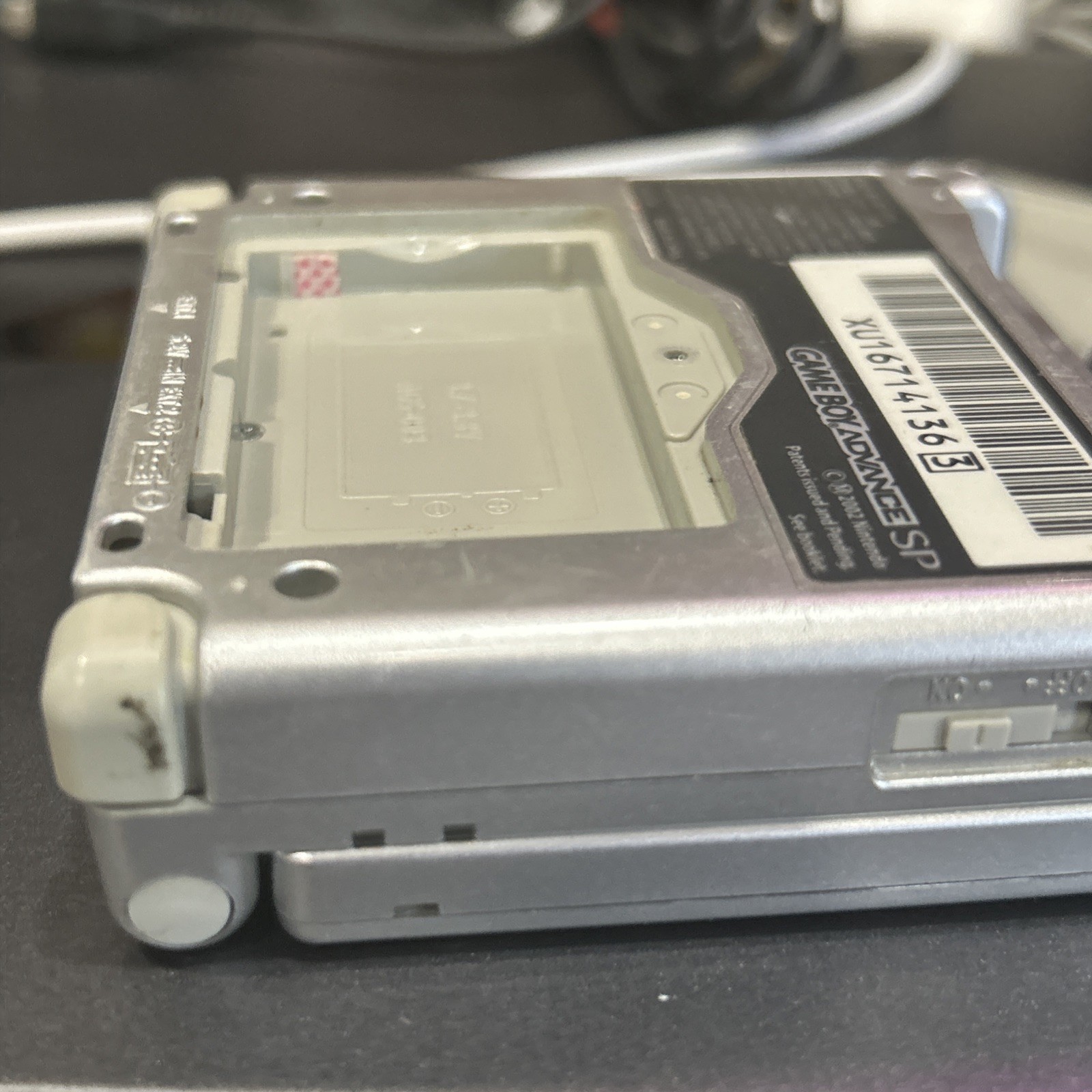 Nintendo Gameboy Advance SP [AGS-001] Silver Gray Handheld – For Parts or Repair