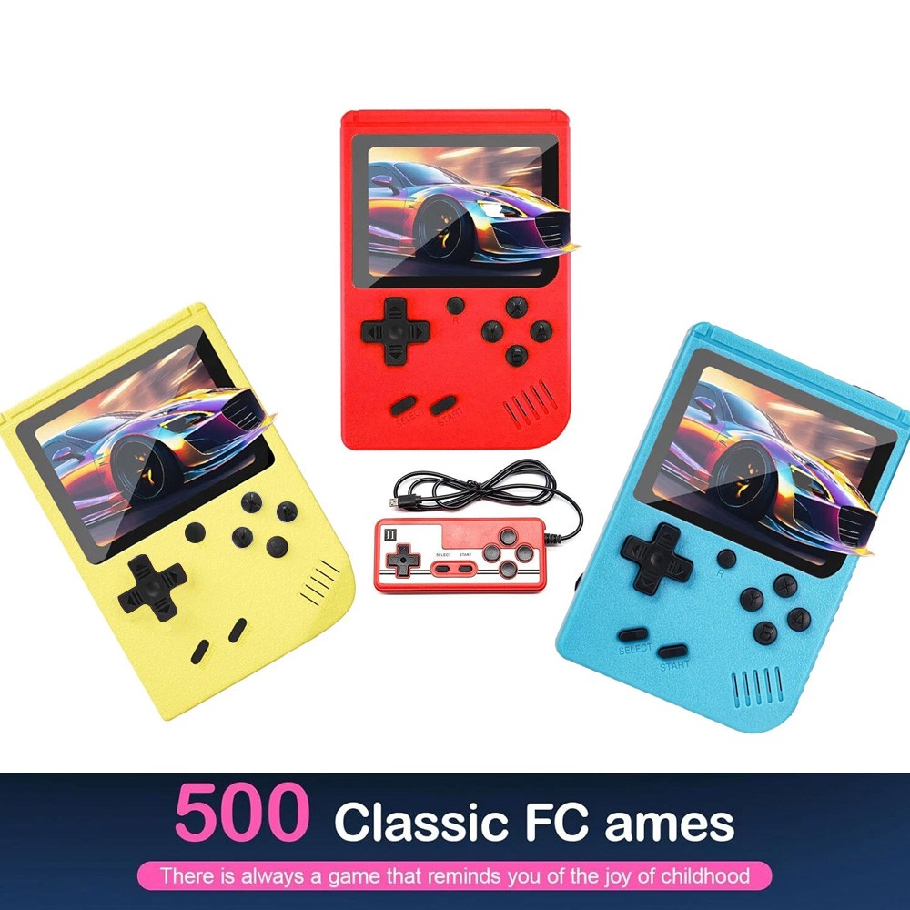 Mini Retro Video 500 Classic Games FC Game Console Player Handheld For Kid Adult