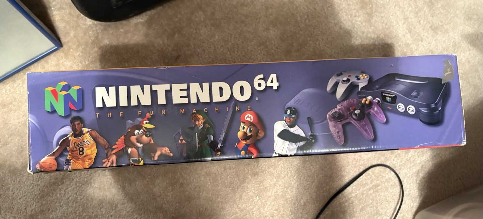Nintendo 64 N64 Atomic Purple Console Bundle – Complete in BOX- CLEAN