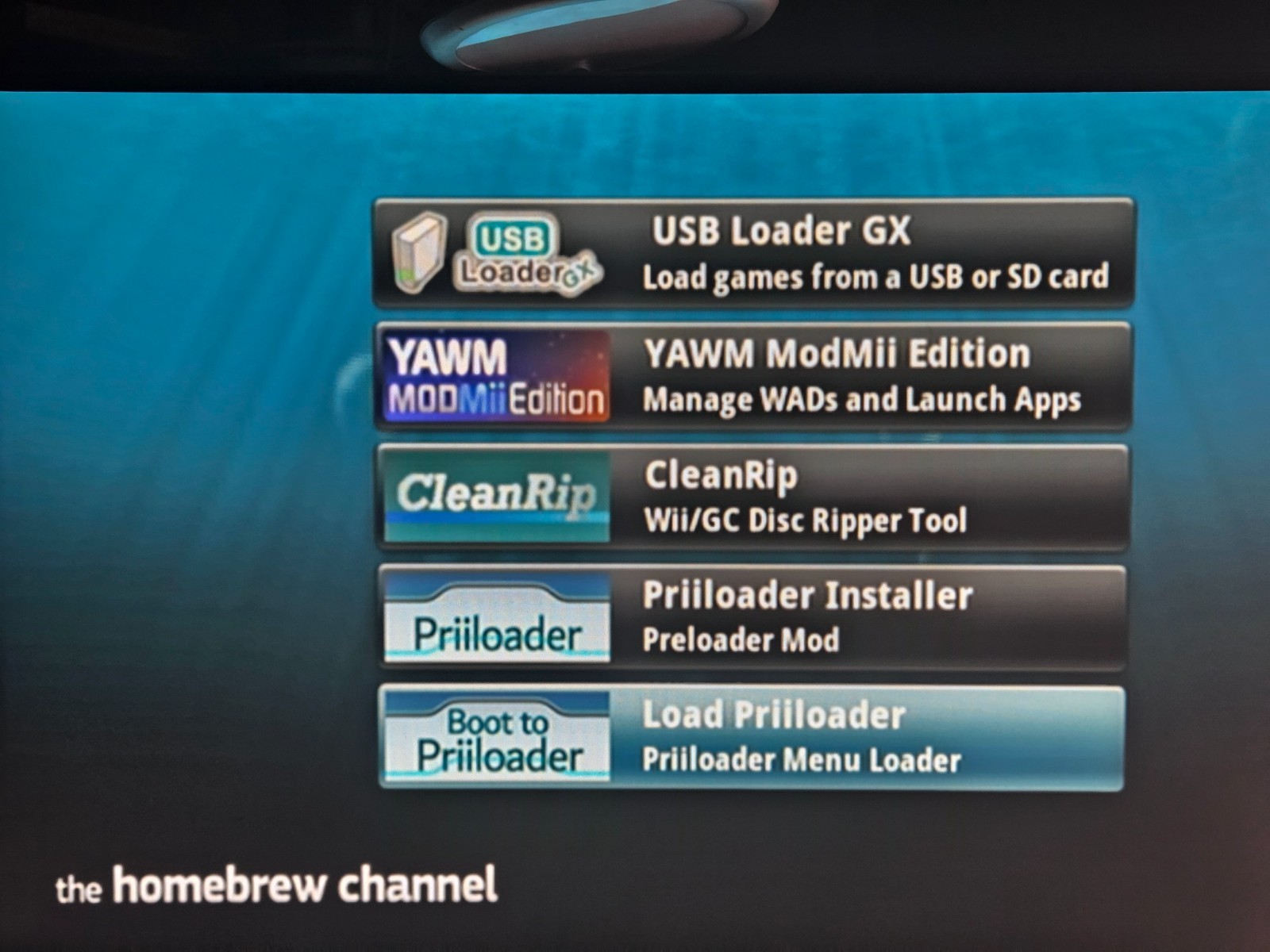 Black Modded Wii Console Tested Working With Remotes, Nunchucks Controller Cords