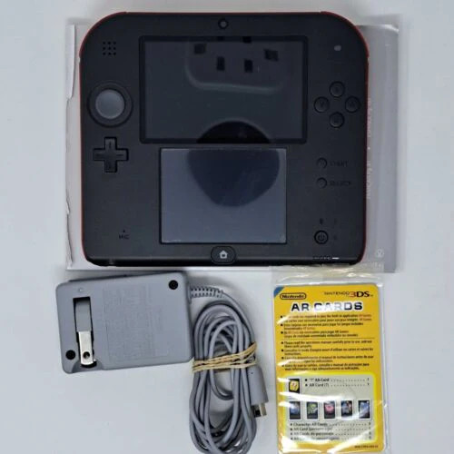 Nintendo 2DS – Standard Edition [Crimson Red Discontinued Collectible] COMPLETE