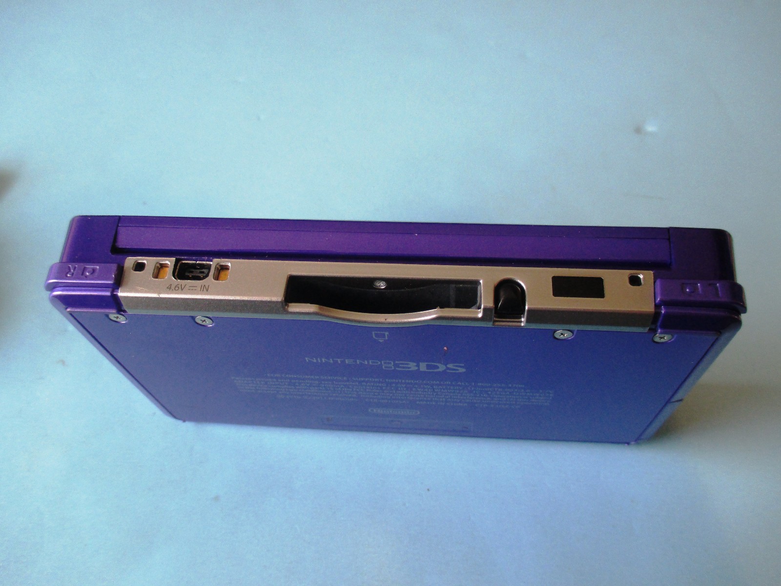 Nintendo 3DS Midnight Purple System w/Charger FREE Shipping!