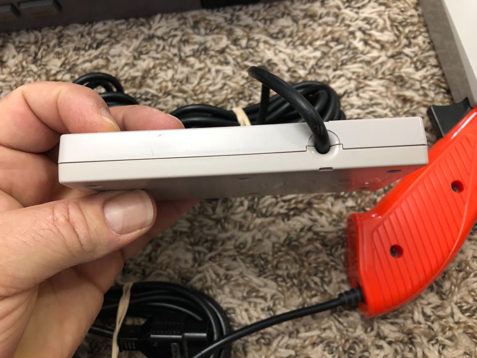 Nintendo NES Console Complete W/ 2 OEM Controllers +Zap Gun Thoroughly Cleaned