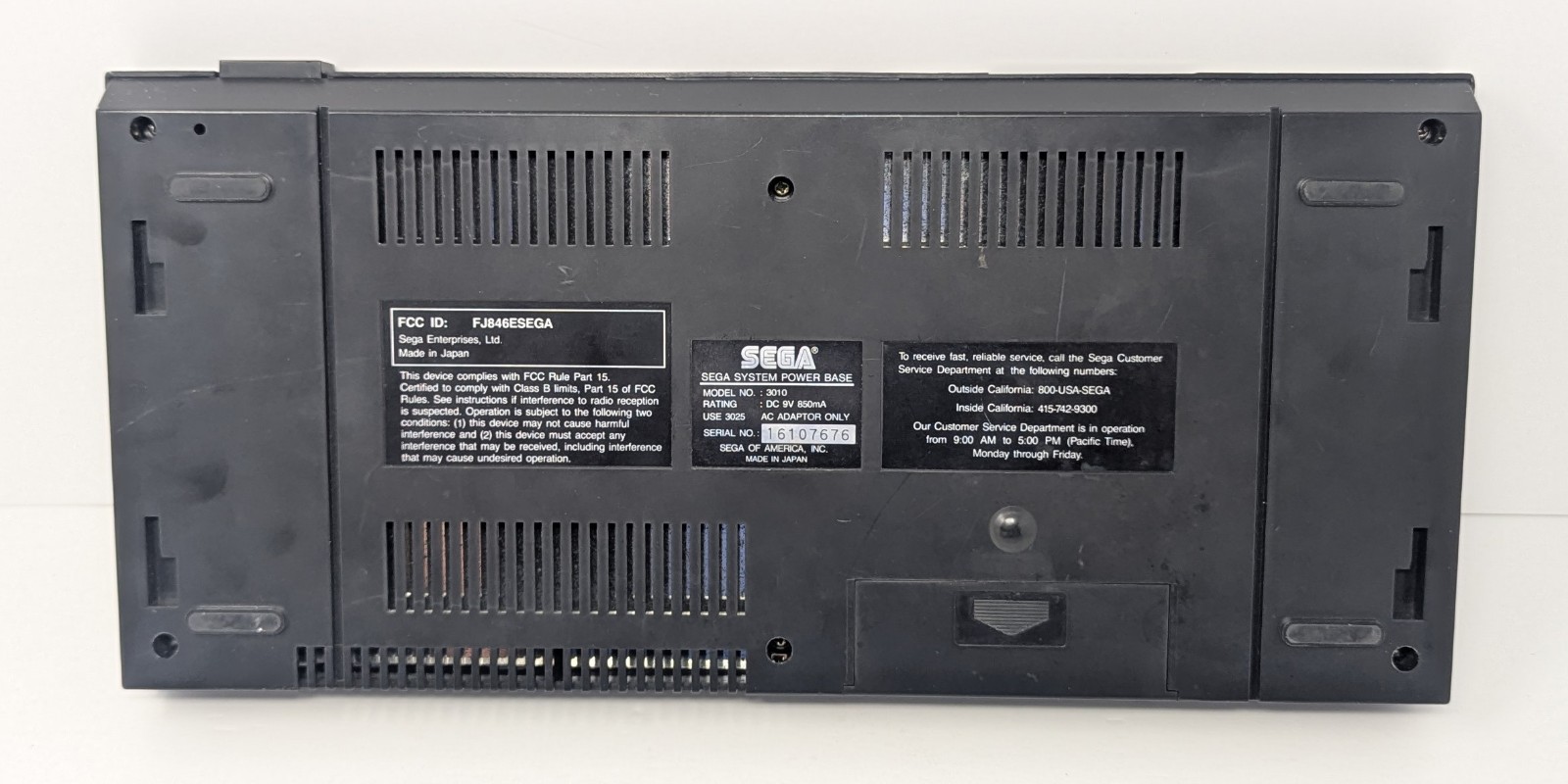 Sega Master System Console – Does Not Power On – For Parts Or Repair