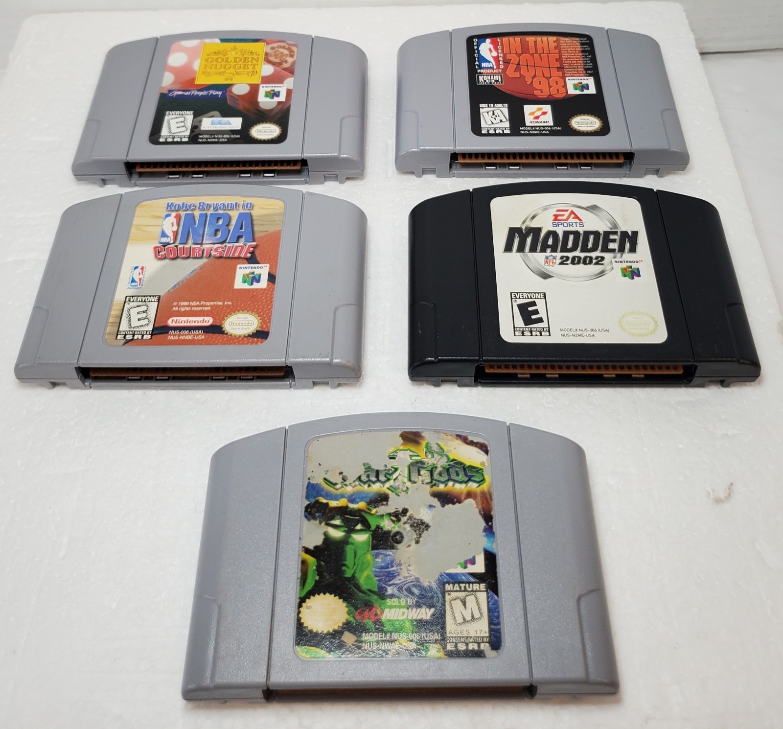 Nintendo 64 N64 NUS-001(USA) with OEM Accessories & 5 Games TESTED – WORKING✅