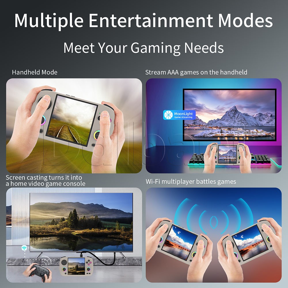 RG CubeXX Gray Anbernic Handheld Game Console 3.95″ IPS Linux 64-bit